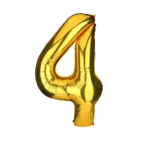 Balon folie cifra 4, 100 cm