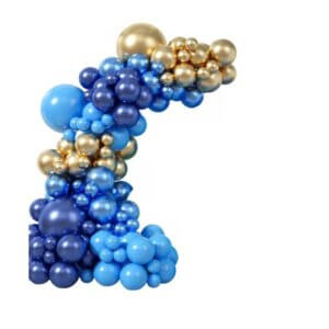 Arcada 3 Wow Shop Kit pentru arcada 101 Baloane nunate de albastru si auriu