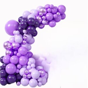 Arcada 5 Kit pentru arcada 109 Baloane nunate de mov si argintiu