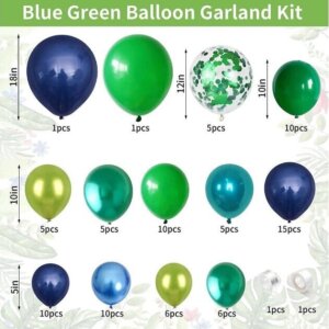 Arcada 6.1 Wow Sop Kit pentru arcada 90 Baloane nunate de albastru si verde