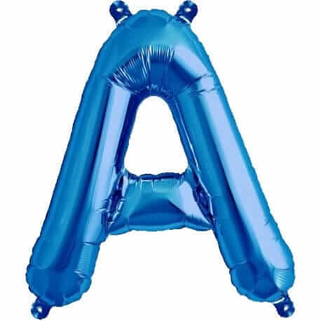 Balon folie litera A Albastru Blue Domi Party & Gifts Domi Shop Balon folie litera A, 40 cm