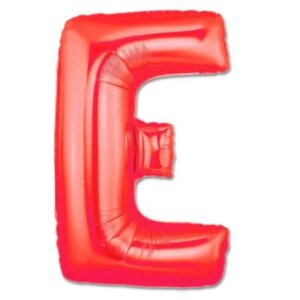 Balon folie litera E rosu red Domi Party & Gifts Domi Shop Balon folie litera E, 40 cm
