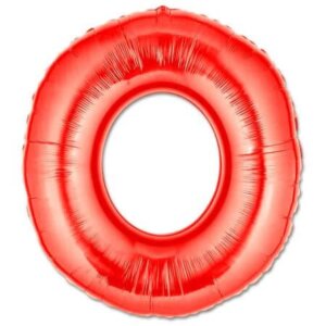 Balon folie litera O rosu red Domi Party & Gifts Domi Shop Balon folie litera O, 40 cm