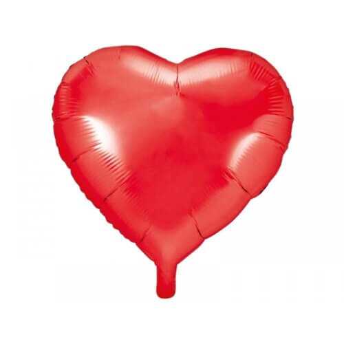 Balon folie inima diverse culori, 45 cm