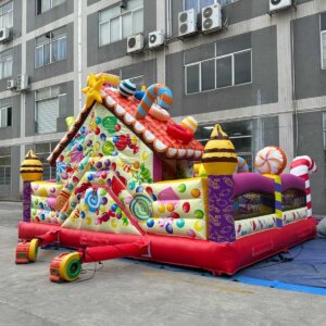 Spatiu-de-joaca-gonflabil-Candy-House-6 Toboganul Candy House