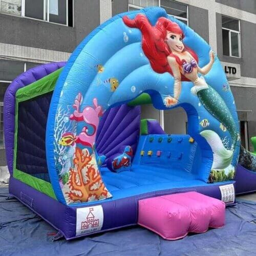 Toboganul gonflabil Mica Sirenă – Magia oceanului la picioarele copiilor! 🧜‍♀️🌊