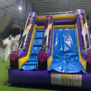 Toboganul gonflabil Space Mini – Aventură printre stele, oriunde vrei! 🌙🚀