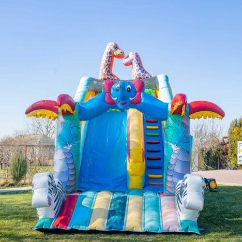 Toboganul gonflabil Safari – Aventură în inima junglei! 🌿🦁