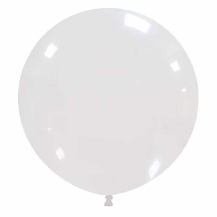 Balon jumbo transparent, latex, 90 cm