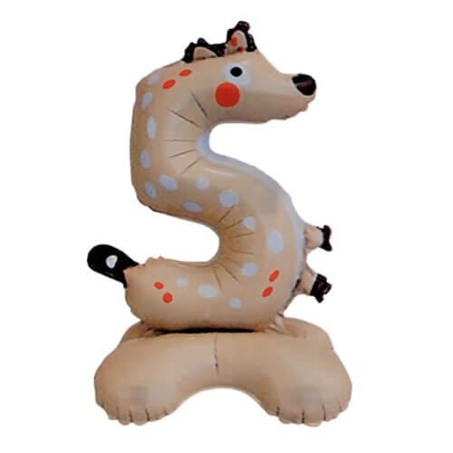 Cifra 1 animal print hiena wow shop - Copy Balon folie cifra 5 imprimeuri animale