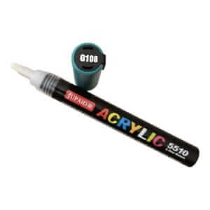 Marker cu vopsea acrilica, varf rotund de 4 mm, verde