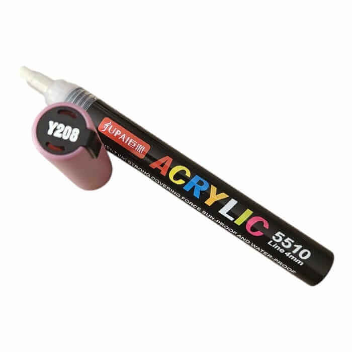Marker cu vopsea acrilica, varf rotund de 4 mm, roz