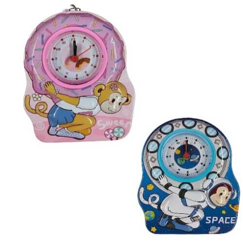 Pusculita metalica pentru copii – Tema spațiu, cu lacat