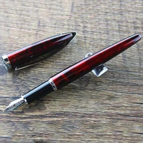 Stilou visiniu 1 Wow Shop Stilou elegant visiniu, incarcare duala rezervor si rezerva