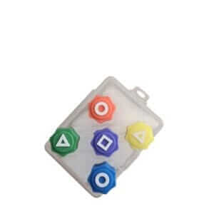 Gonggi joc traditional coreean, Squid Game/Jocul Calamarului, set 5 piese multicolore