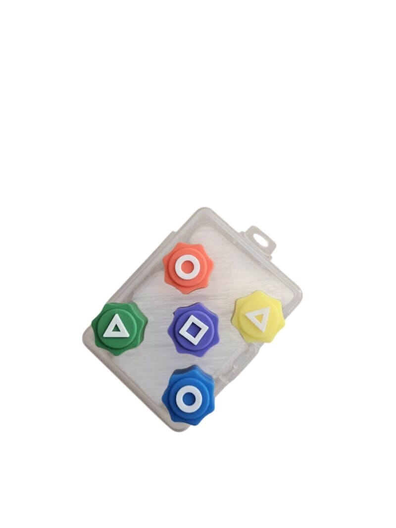 Gonggi joc traditional coreean, Squid Game/Jocul Calamarului, set 5 piese multicolore