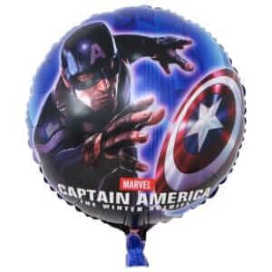 Captain America Wow Shop Balon folie Captain America, rotund, 45 cm