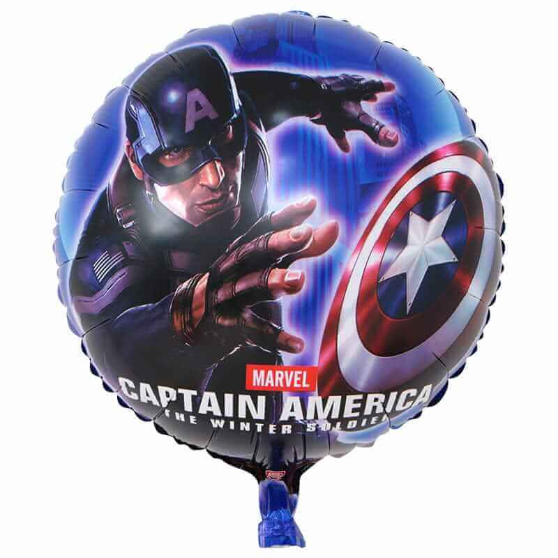 Captain America Wow Shop Balon folie Captain America, rotund, 45 cm