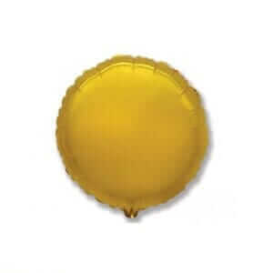 Balon folie sfera aurie, rotund, 45 cm