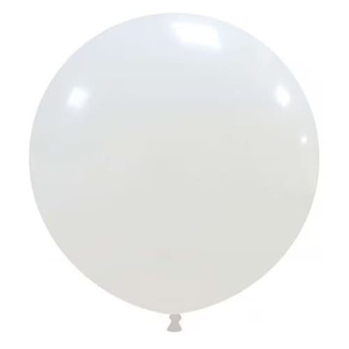 Jumbo alb wow shop Balon jumbo alb, latex, 90 cm