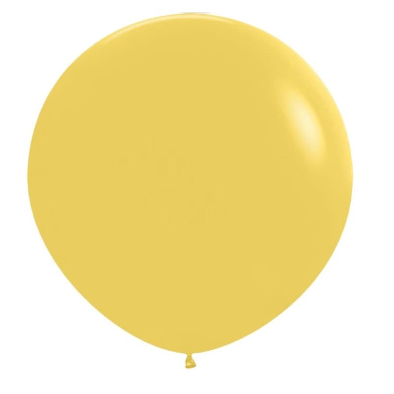 Balon jumbo galben, latex, 90 cm