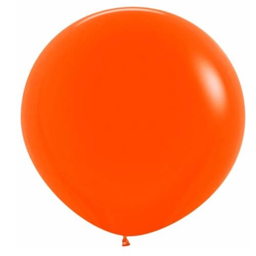 Jumbo portocaliu wow shop Balon jumbo portocaliu, latex, 90 cm