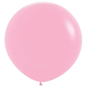 Balon jumbo roz pudra, latex, 90 cm