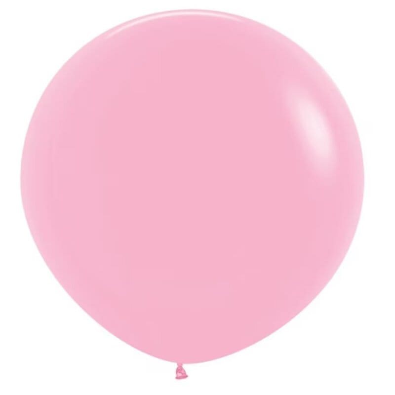 Balon jumbo roz pudra, latex, 90 cm