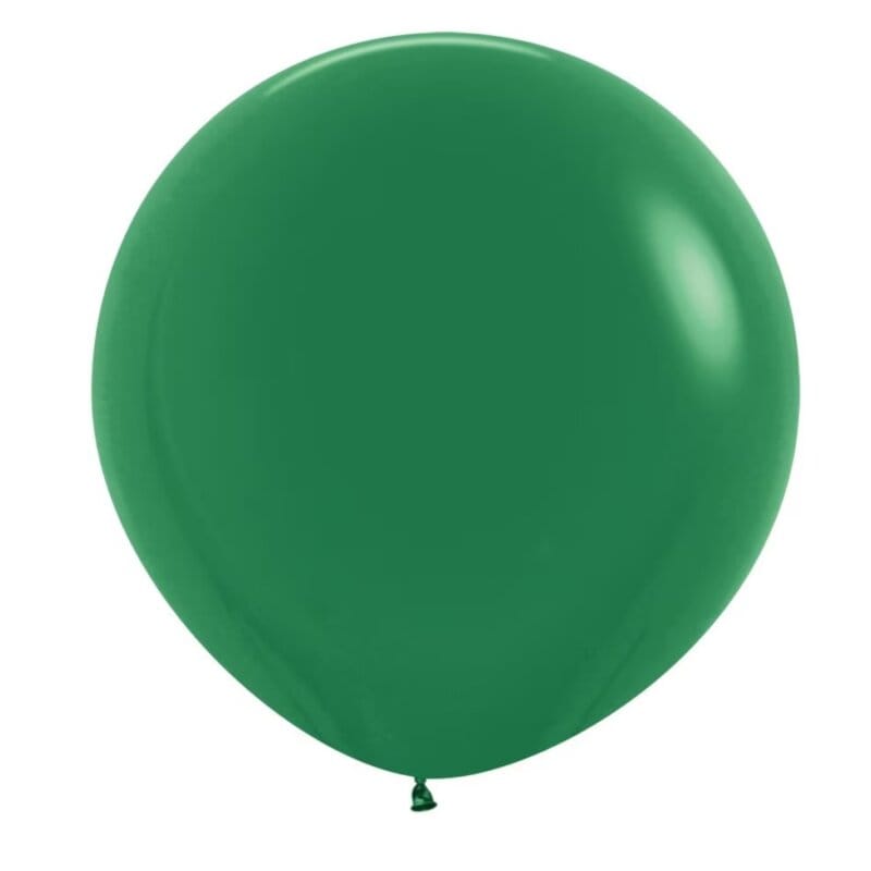 Balon jumbo verde, latex, 90 cm