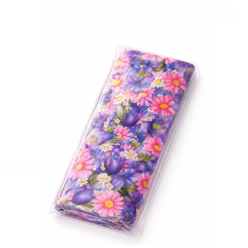 Hartie pentru Impachetat Cadouri 100 x 70 cm, Coala flori mov