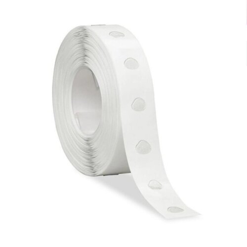 Rola puncte adezive pentru baloane, 100 puncte lipici transparente, pentru decoratiuni petreceri