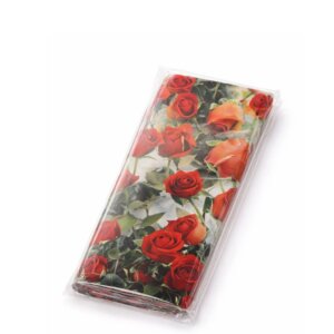 Hartie pentru Impachetat Cadouri 100 x 70 cm, Coala trandafiri portocalii