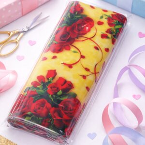 Hartie pentru Impachetat Cadouri 100 x 70 cm, Coala trandafiri rosii