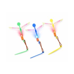 Sky Spinner cu LED – Elicopter Zburător pentru Copii, set 5 buc, multicolor