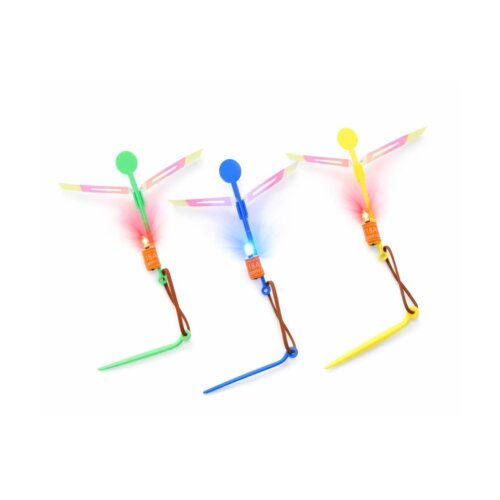 Sky Spinner cu LED – Elicopter Zburător pentru Copii, set 5 buc, multicolor