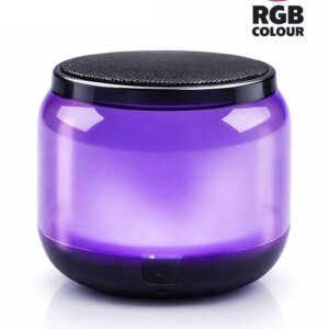 Mini boxa portabila wireless, lumini colorate, 8-10 ore redare, pentru copii si adulti