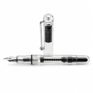 WhatsApp Image 2026-04-28 at 10.11.13 Stilou Transparent Alb cu Design Modern si Penita Metalica, alimentare cu pompita sau rezerve