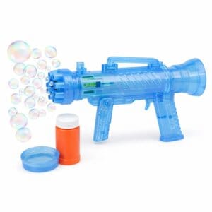 Epistol albastru Pistol automat pentru baloane de sapun, cu baterii, bleu