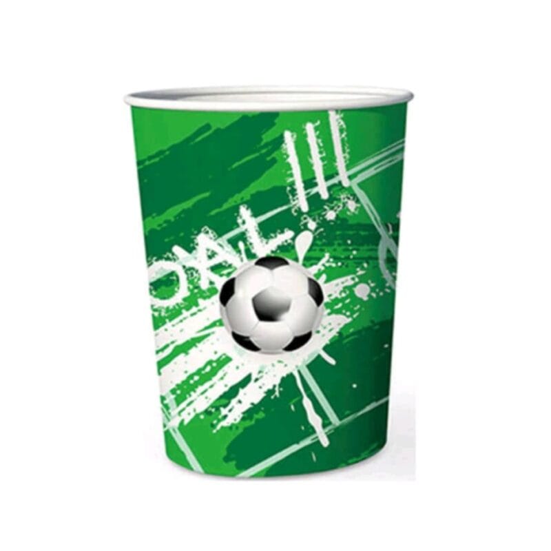 Pahare din carton – Set 8 bucati – Pahare pentru Petrecere -  Fotbal - GoooL