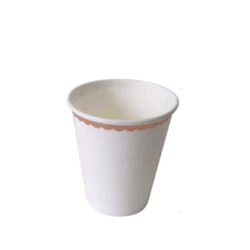 Pahare din carton – Set 8 bucati – Pahare pentru Petrecere - albe