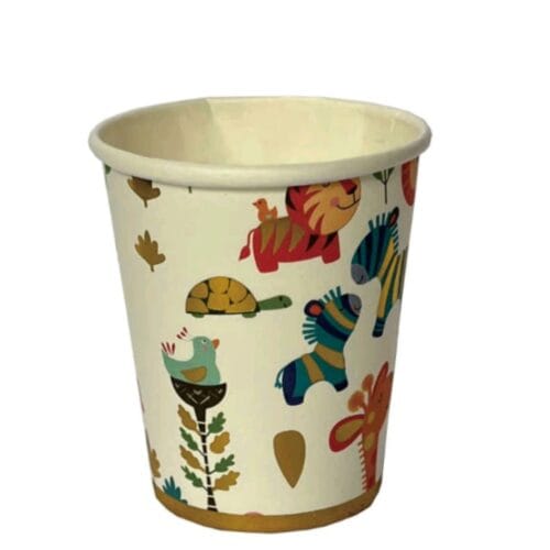 Pahare din carton – Set 8 bucati – Pahare pentru Petrecere - Animale