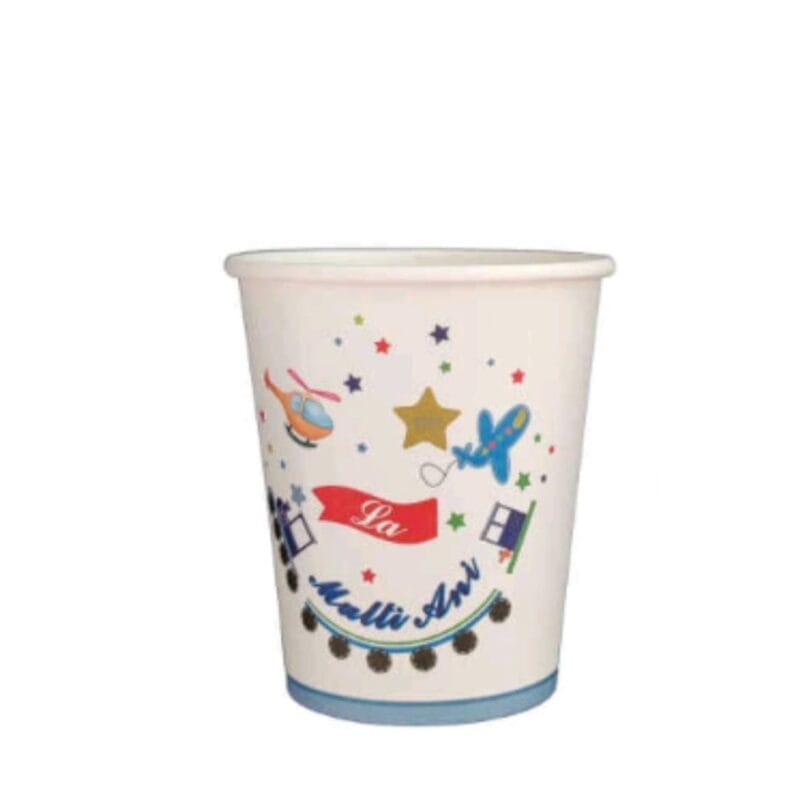 Pahare din carton – Set 8 bucati – Pahare pentru Petrecere - La multi ani Avioane