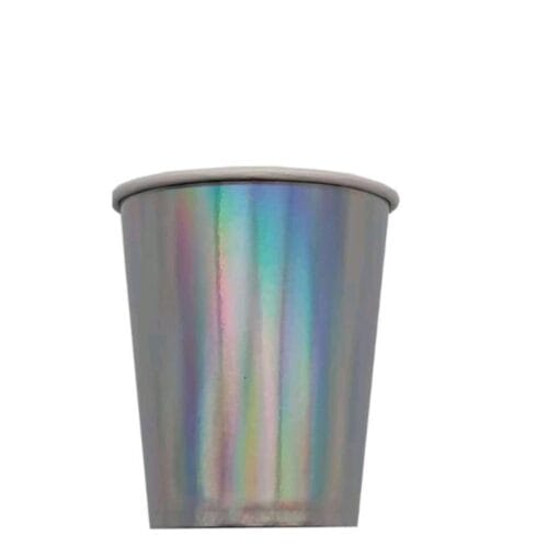 Pahare din carton – Set 8 bucati – Pahare pentru Petrecere - holografic