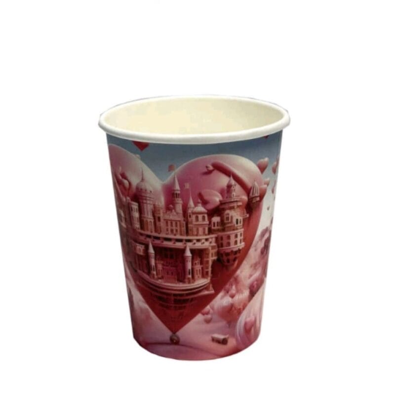 Pahare din carton – Set 8 bucati – Pahare pentru Petrecere - La multi ani castel